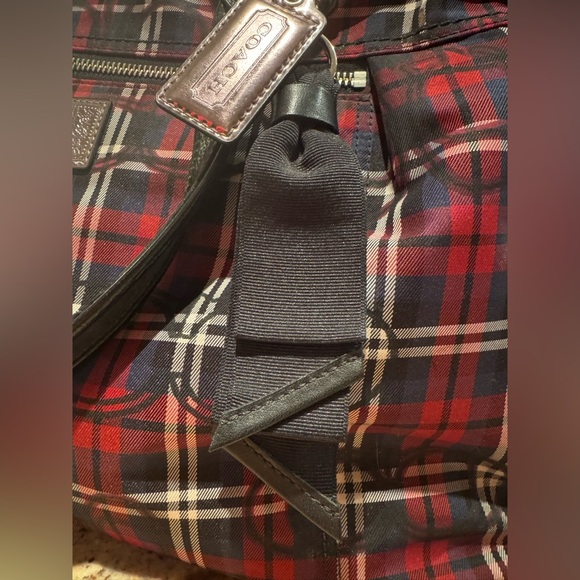 Coach Poppy Large Tartan Plaid Satchel with Matching Wristlet - Picture 5 of 16